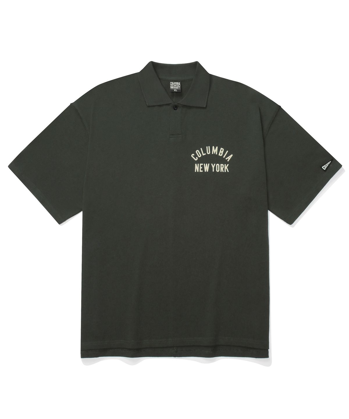 컬럼비아 유니버시티(COLUMBIA UNIVERSITY) CU BLACK SERIES S/S COLLAR T-SHIRTS 슬레이트블랙