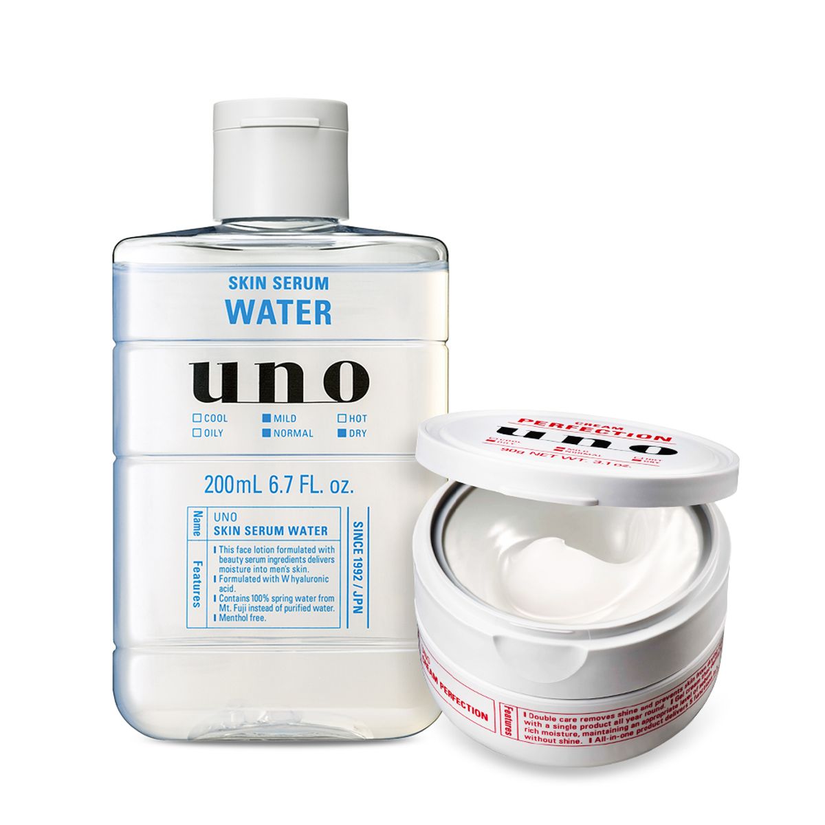 우노(UNO) 스킨 세럼 워터 + 퍼펙션 크림