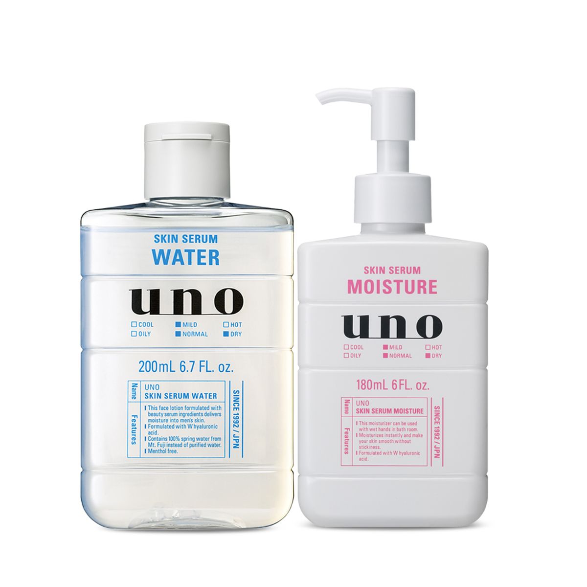 우노(UNO) 스킨 세럼 워터 + 모이스처