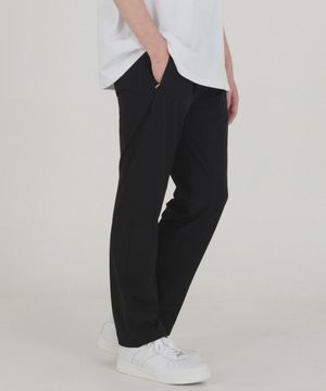 쿨 스판 지퍼 포켓 트레이닝 팬츠 (블랙)