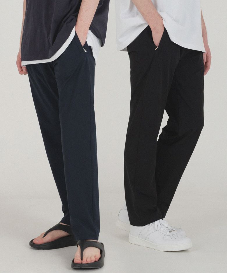 [2 PACK] 쿨 스판 지퍼 포켓 트레이닝 팬츠 (2color)