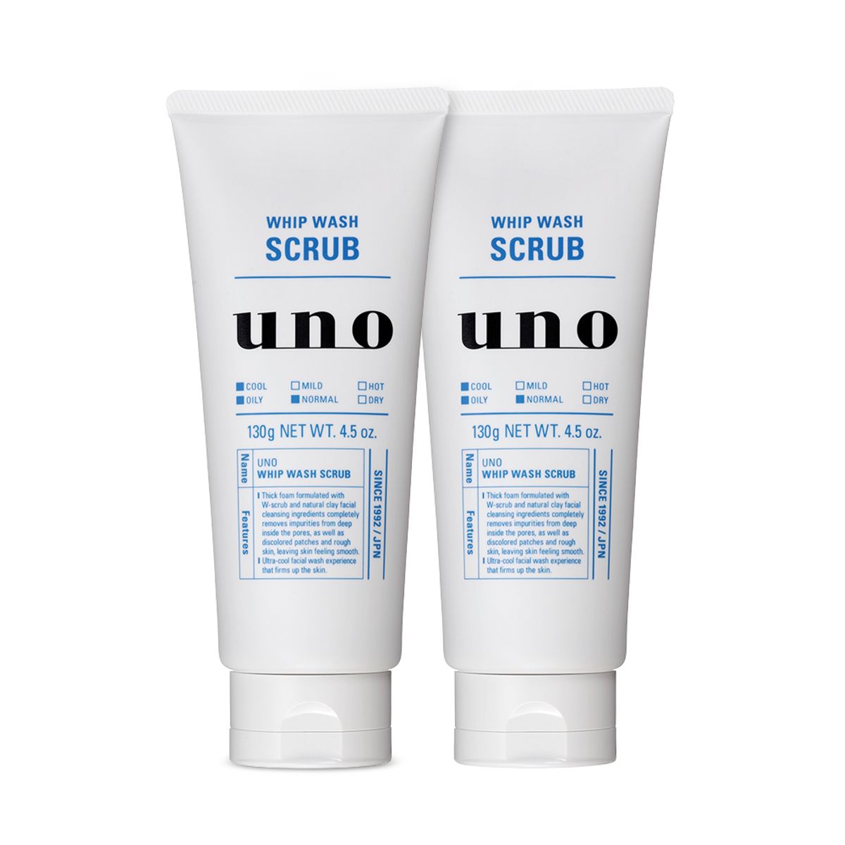 우노(UNO) 휩 워시 스크럽 130g x 2개