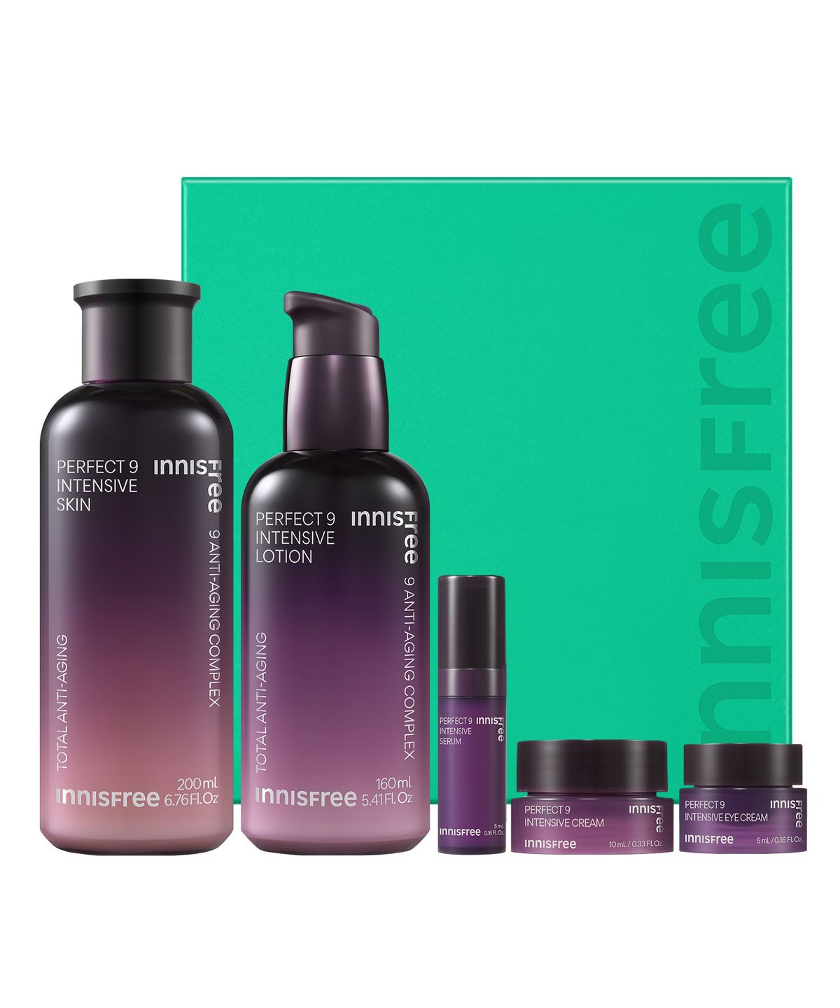 이니스프리(INNISFREE) 퍼펙트 9 인텐시브 스킨케어 세트