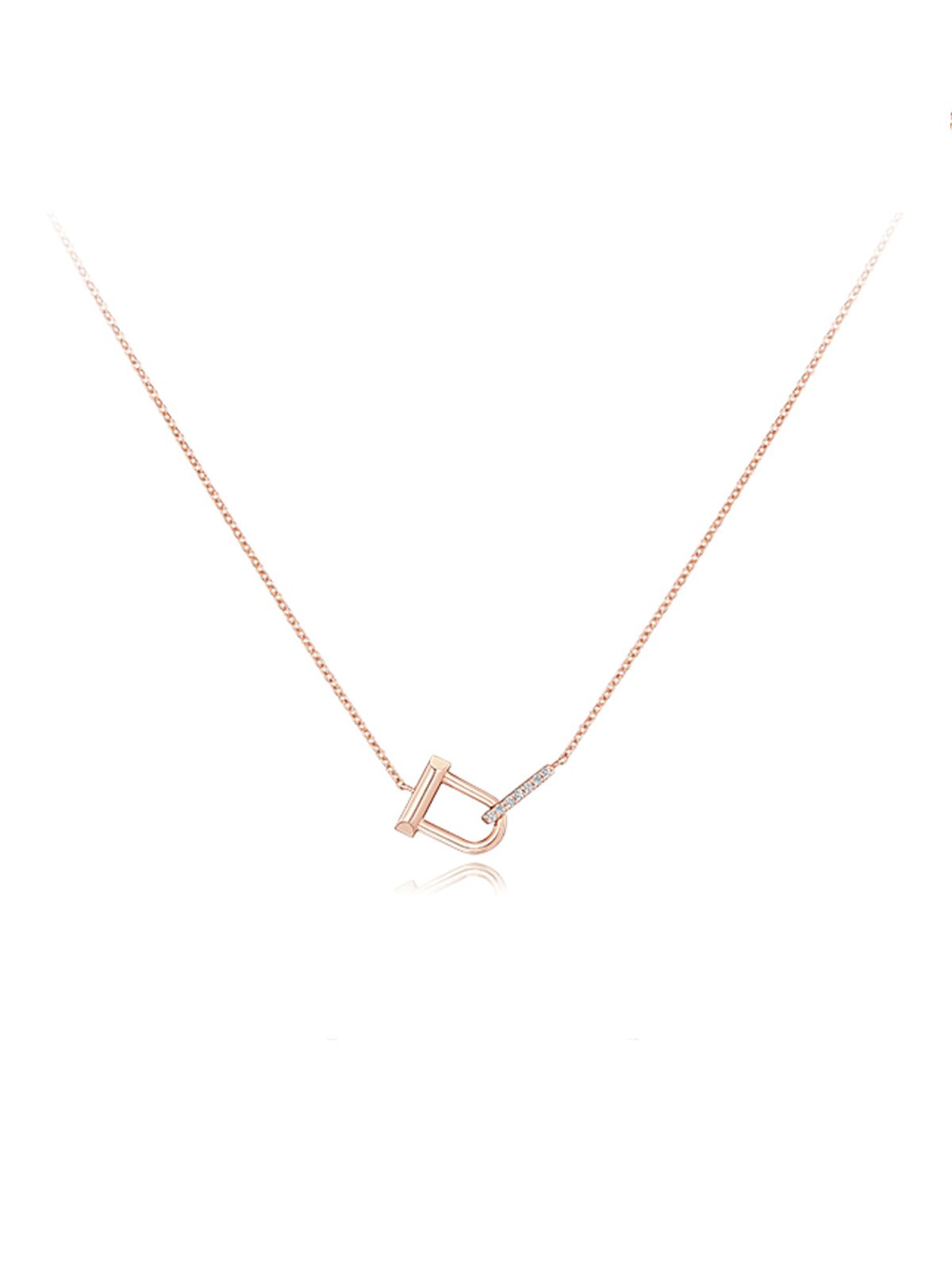 스톤헨지(STONEHENGE) U Lock 14K 목걸이 T1969