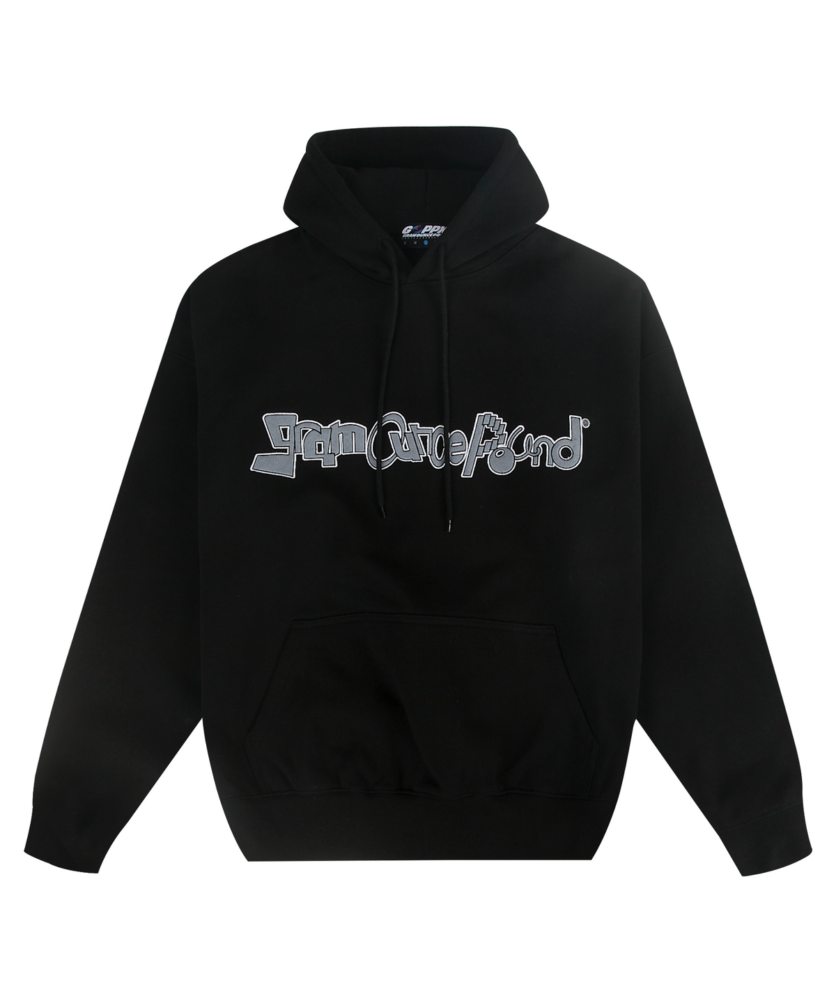 그램 아운스 파운드(GRAM OUNCE POUND) Jamlogo Applique Hoodie_Black