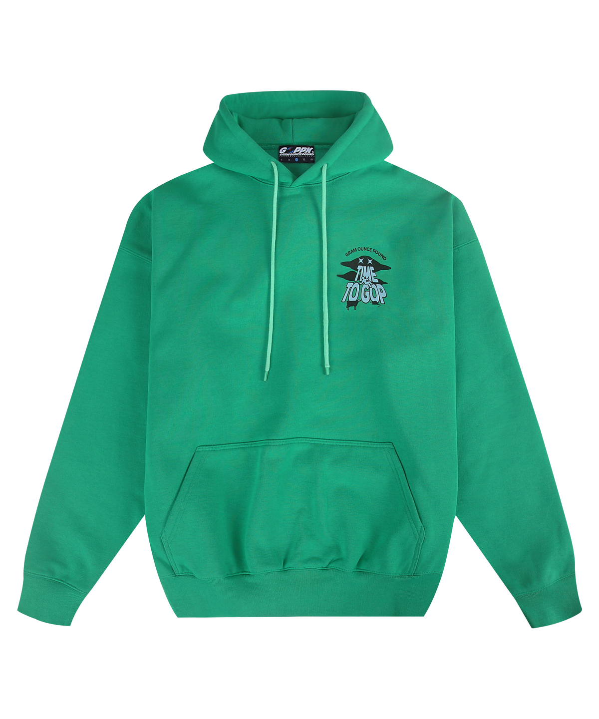 그램 아운스 파운드(GRAM OUNCE POUND) Sweep Your Mind Hoodie_Green