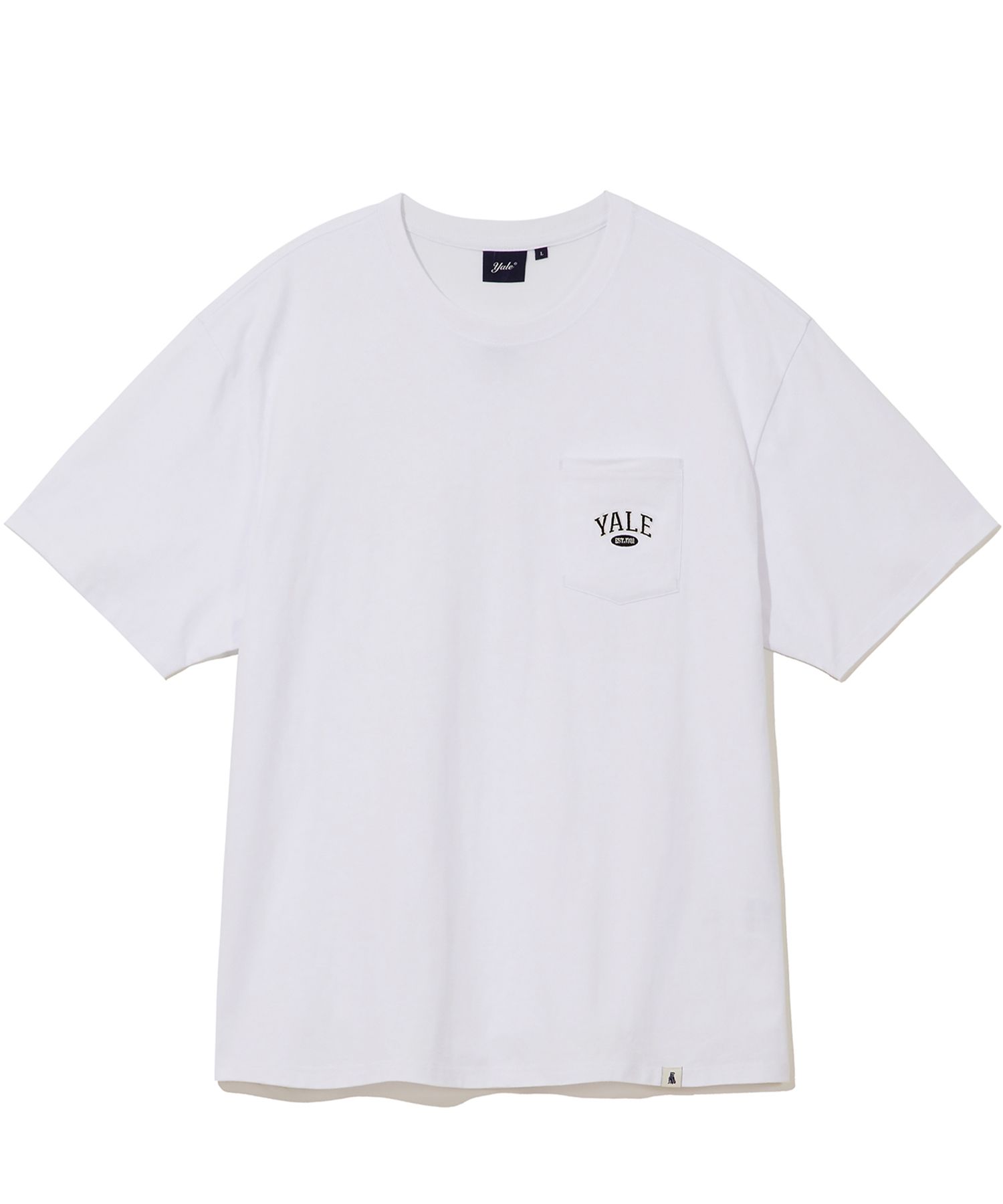 ☆YALE☆ 2 TONE ARCH TSHIRT WHITE YD01SS1011WH / YEM1SS306AW MUSINSA | YALE 2 TONE ARCH LOGO POCKET TEE WHITE