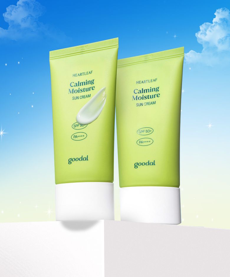 [2pack] 맑은 어성초 진정 수분 선크림 50ml [증정]레드수딩세럼10ml