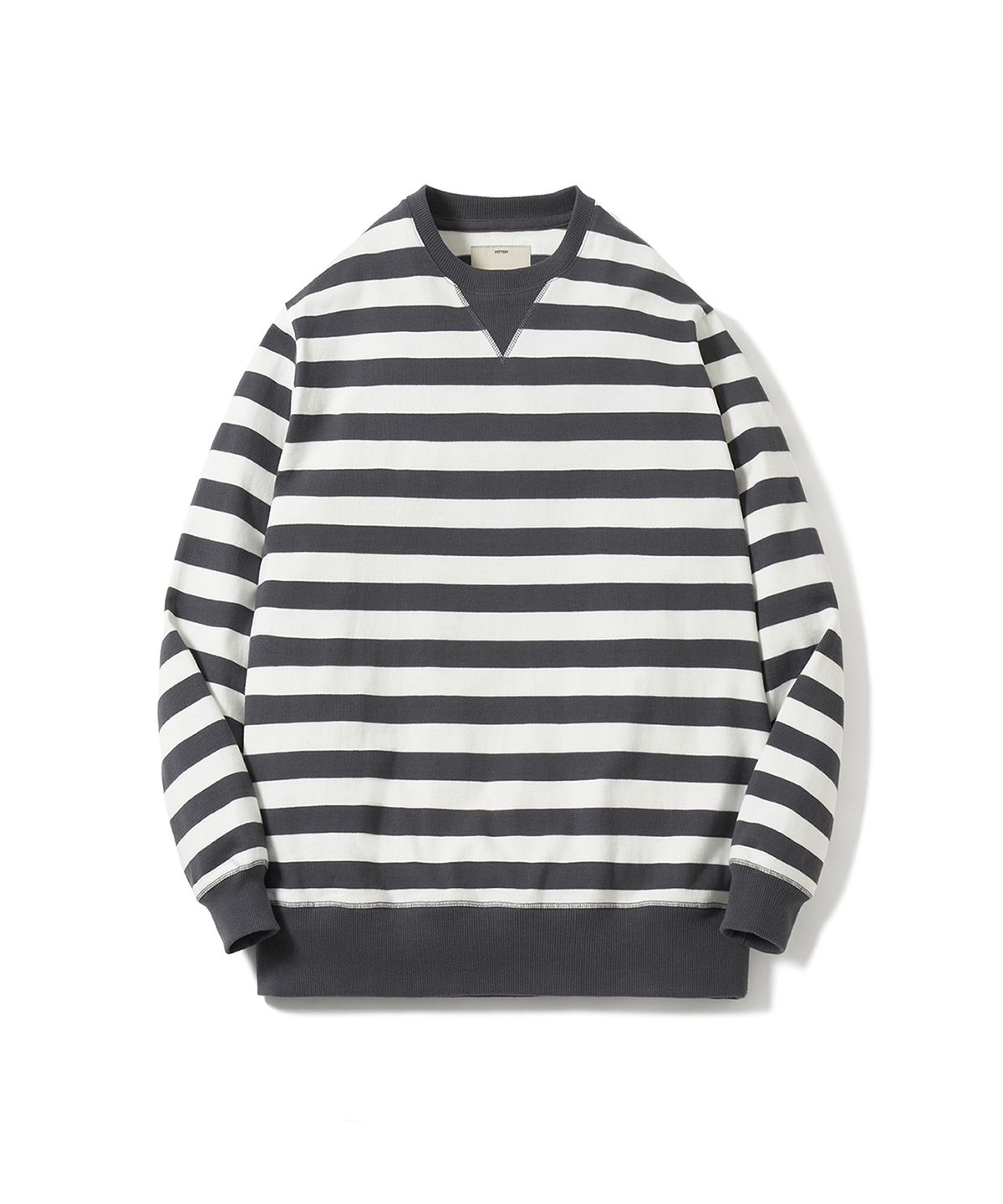 포터리(POTTERY) Naval Crewneck T-Shirt (Charcoal)