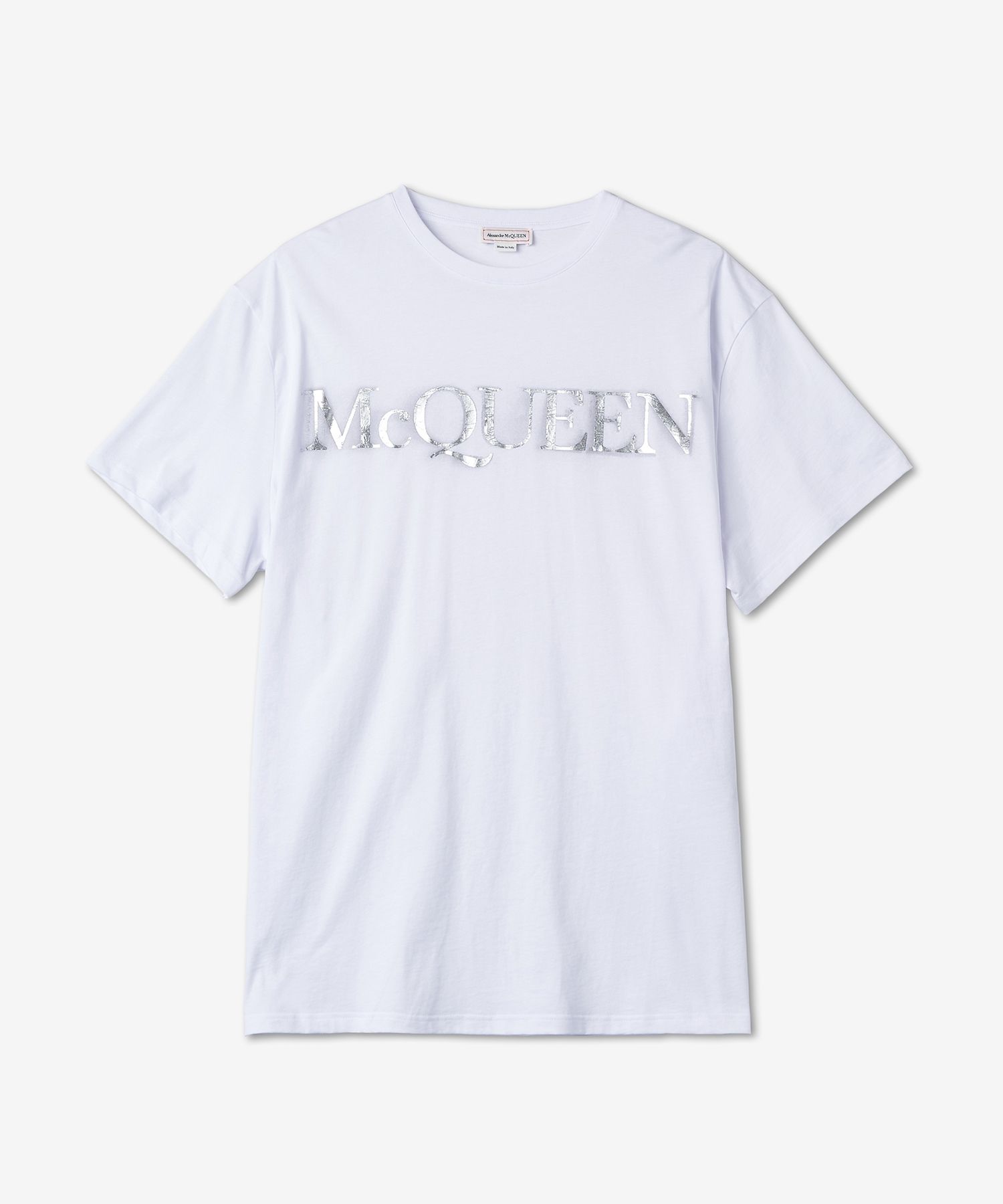 ★ ALEXANDER McQUEEN ★ Spray crush foil print logo T-shirt MUSINSA | ALEXANDER McQUEEN Spray Crush Foil Print Short