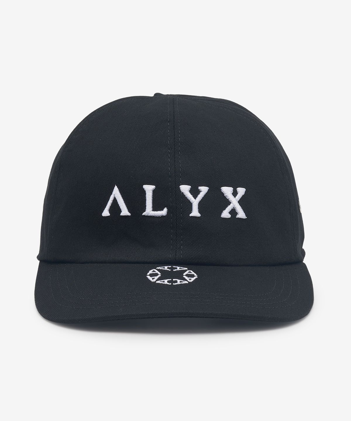 1017 알릭스 9SM(1017 ALYX 9SM) 로고 엠브로이더드 앤드 모노그램 볼캡 - 블랙 / AAUHA0060FA04BLK0001