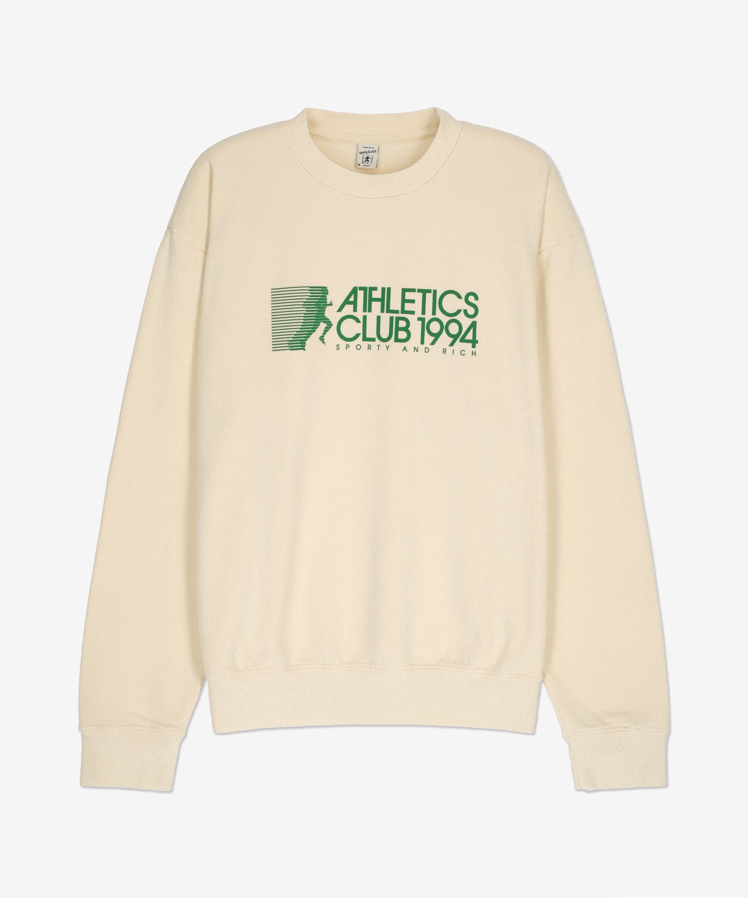 ★Sporty & Rich★ Athletic Sweatshirt Off-White CR655CR CR65 MUSINSA | SPORTY&RICH Asretic Sweatshirt - Off-White / CR655CR