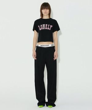 LONELY/LOVELY BABY T SHIRT BLACK