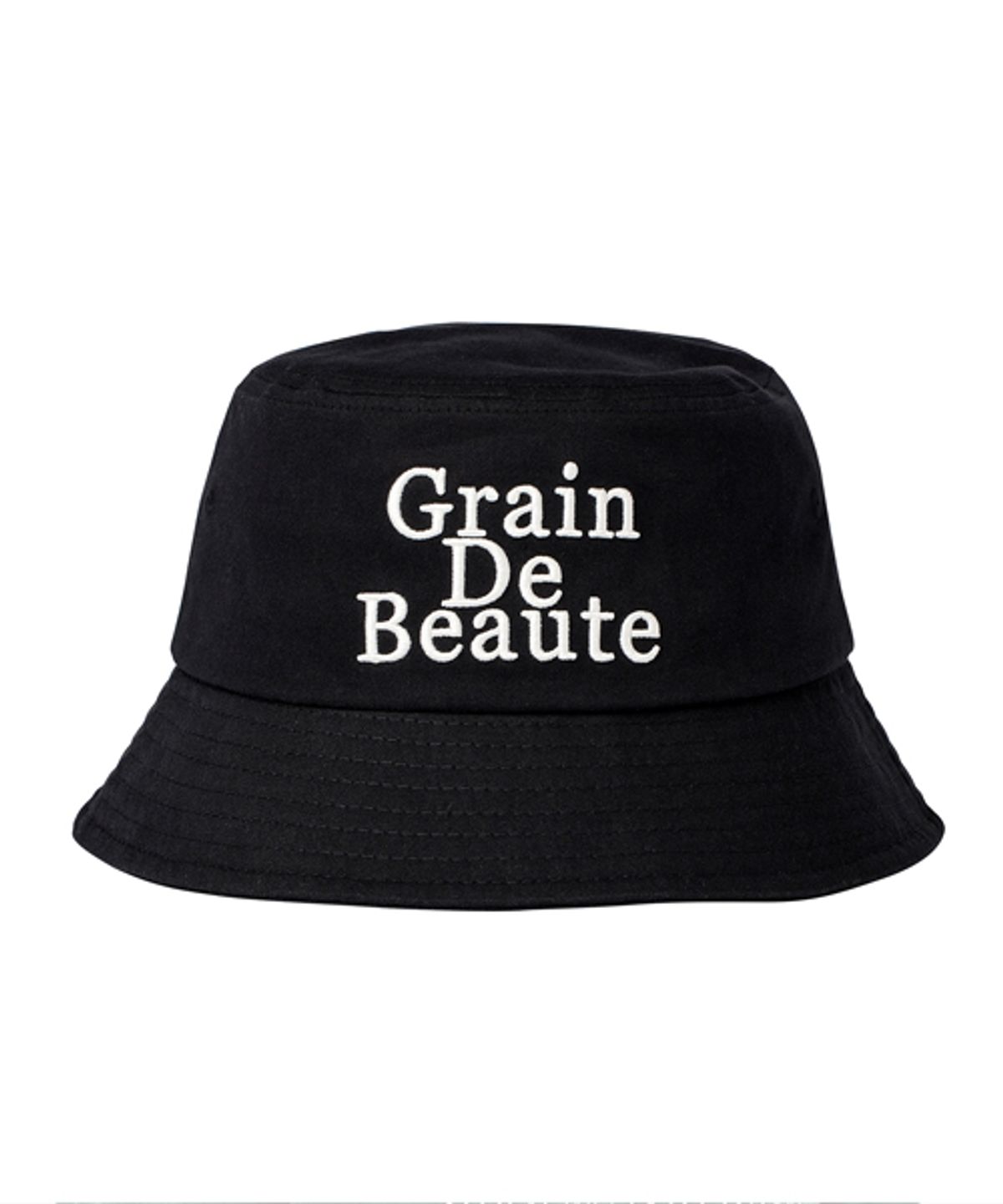그랭드보떼(GRAIN DE BEAUTE) Washed Basic Bucket Hat [Black]