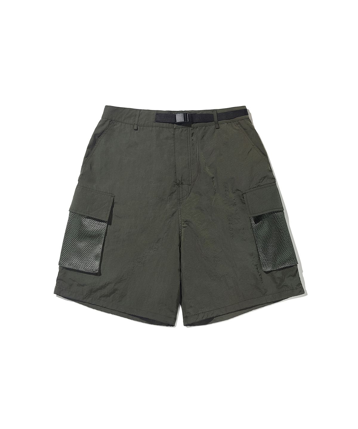 사운즈라이프(SOUNDSLIFE) Utility Mesh Pocket Cargo Shorts Khaki