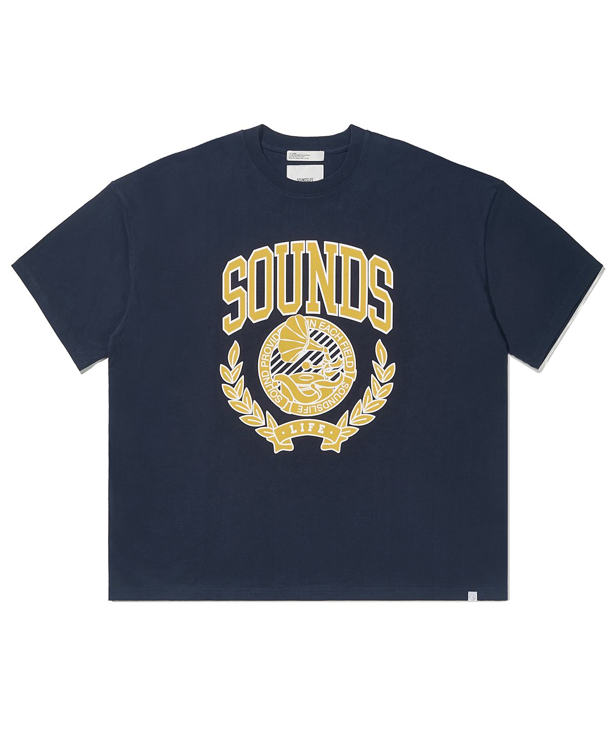 사운즈라이프(SOUNDSLIFE) Sounds Graphic T-Shirt Navy