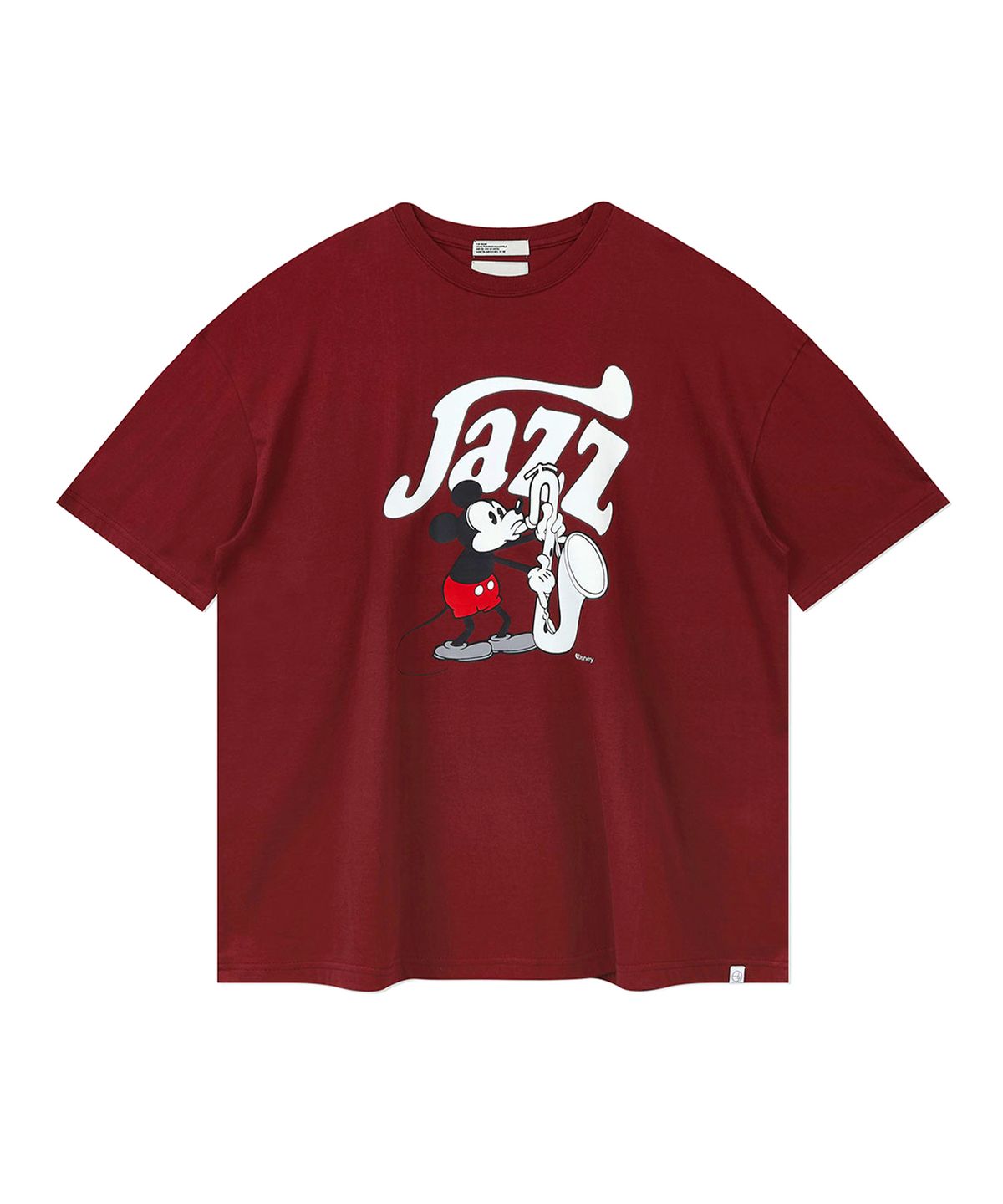 사운즈라이프(SOUNDSLIFE) Mickey Jazz T-Shirt Burgundy