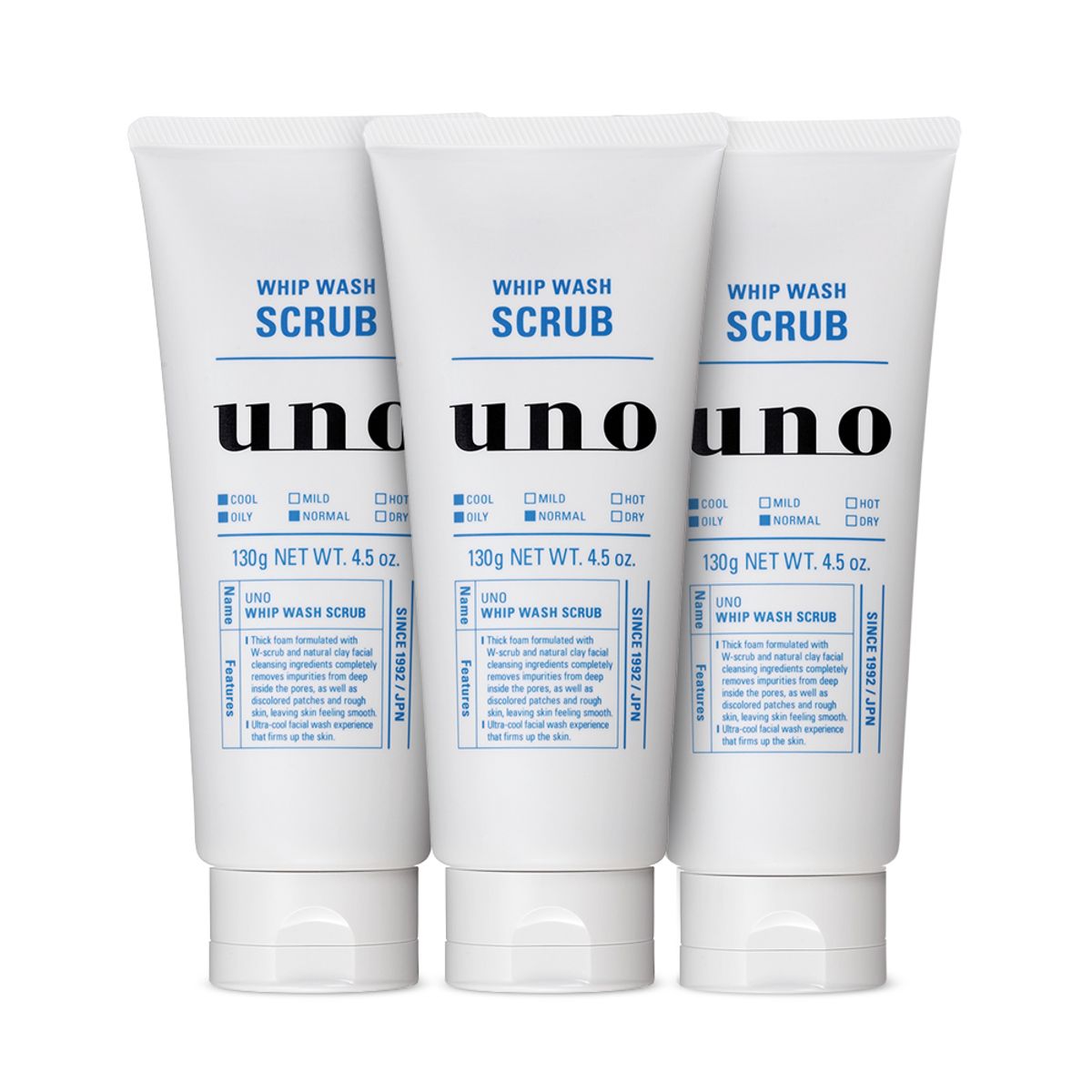우노(UNO) 휩 워시 스크럽 130g x 3개