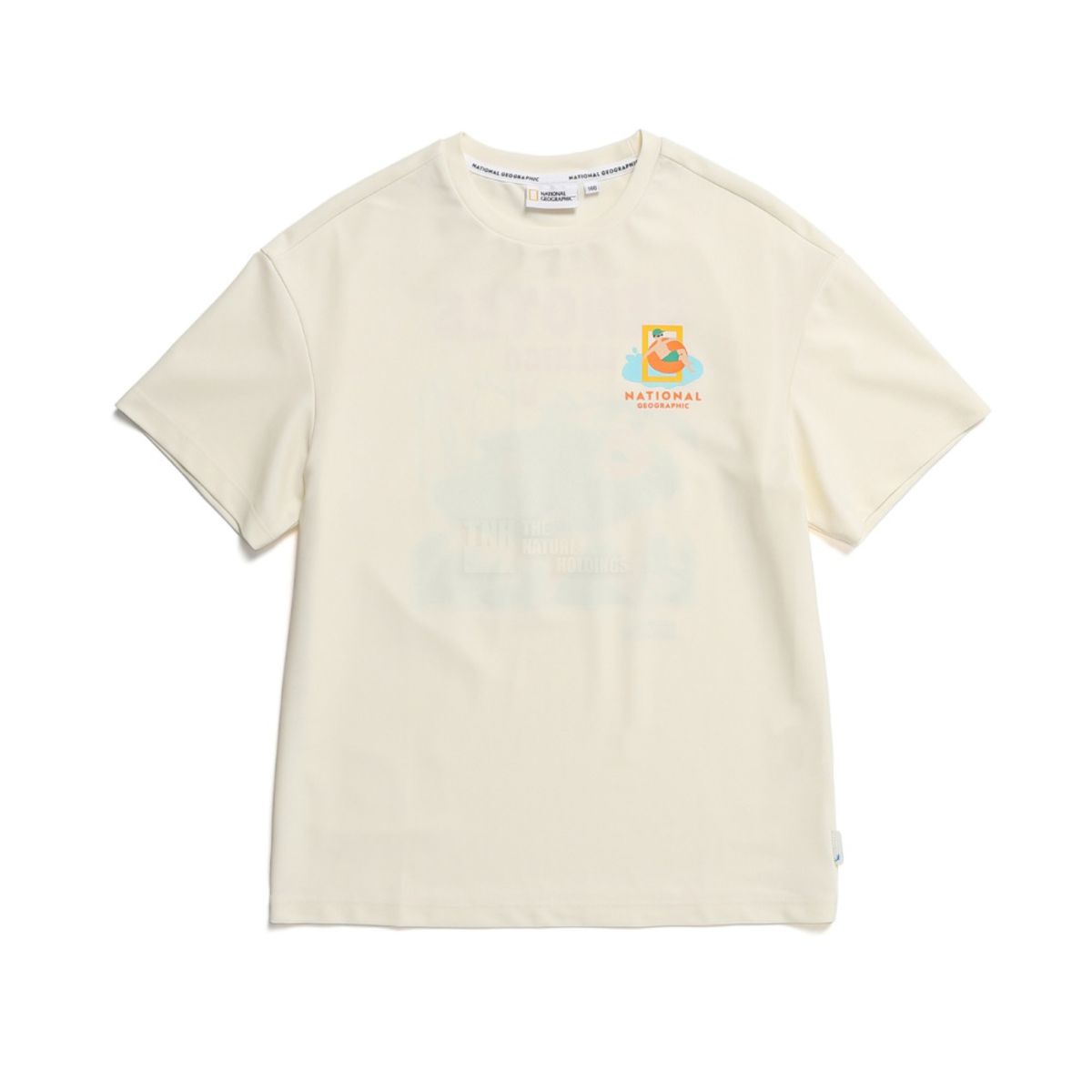 내셔널지오그래픽 키즈(NATIONAL GEOGRAPHIC KIDS) K232URG660 워터 반팔 라운드티 IVORY