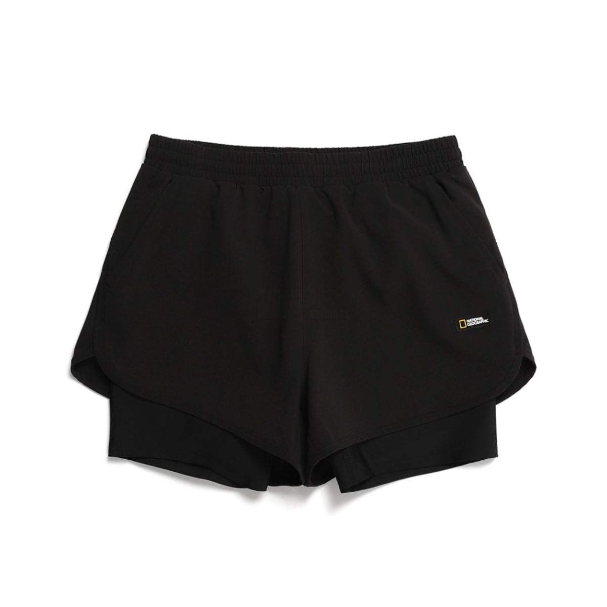내셔널지오그래픽 키즈(NATIONAL GEOGRAPHIC KIDS) K232GWL650 여아 레이어드 보드숏 CARBON BLACK