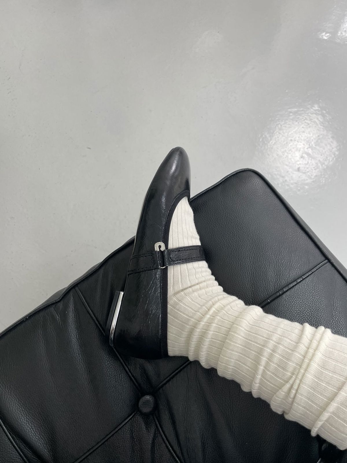 블랑토(BLANC TOE) 메리제인 플랫 B23S60-BLACK