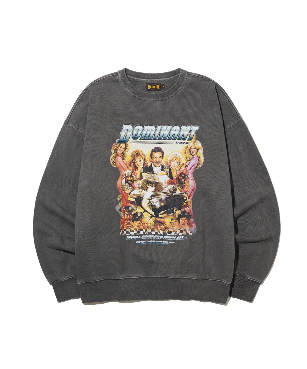 빅유니온(BIG UNION) GRAPHIC SWEATSHIRTS / CHARCOAL
