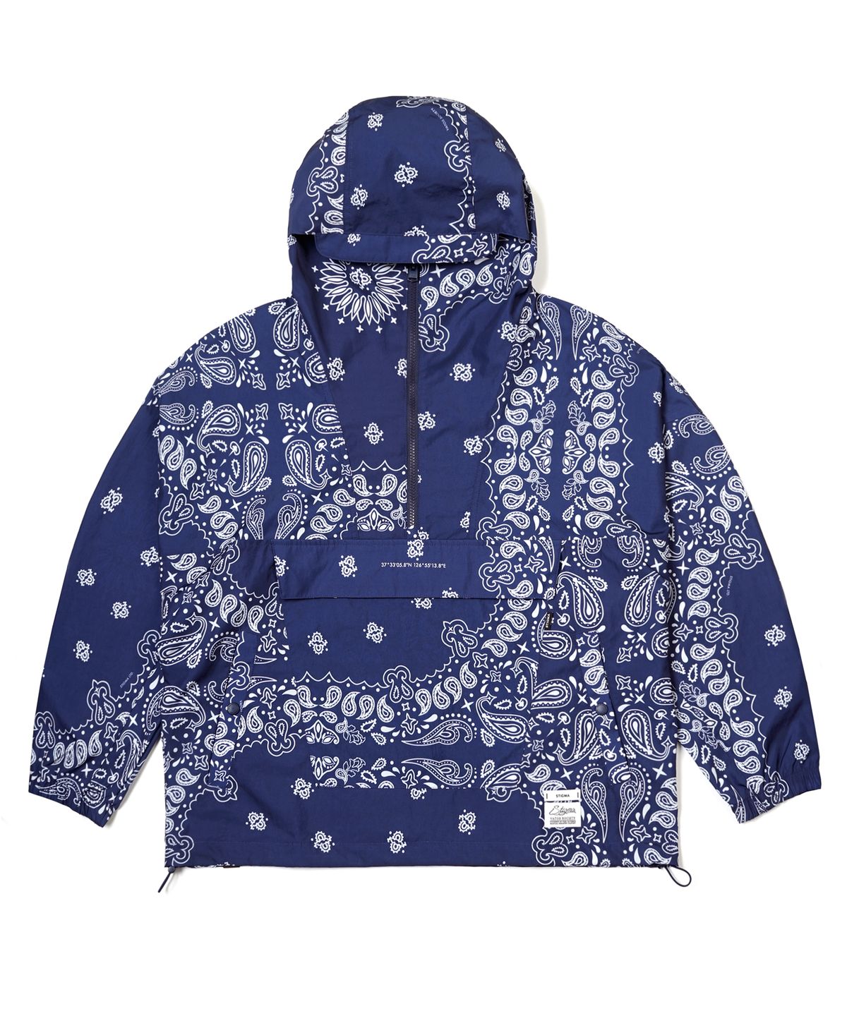 스티그마(STIGMA) 23 PAISLEY ANORAK NAVY