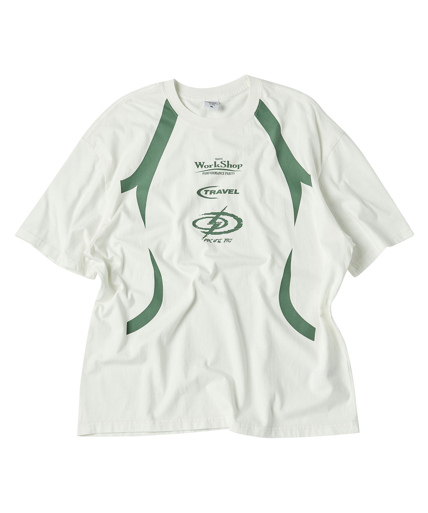 ★TRAVEL★ Athlete Pigment Short Sleeve T-Shirt Cream MUSINSA | TRAVEL Logo Lineup Pigment Short Sleeve Tee Cream