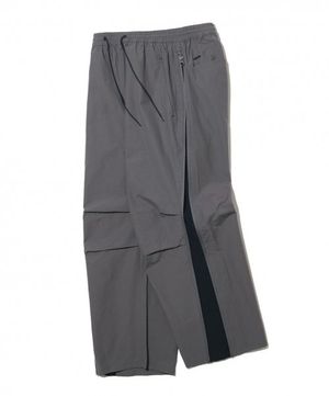 WIDE BLOCK PANTS / CHARCOAL