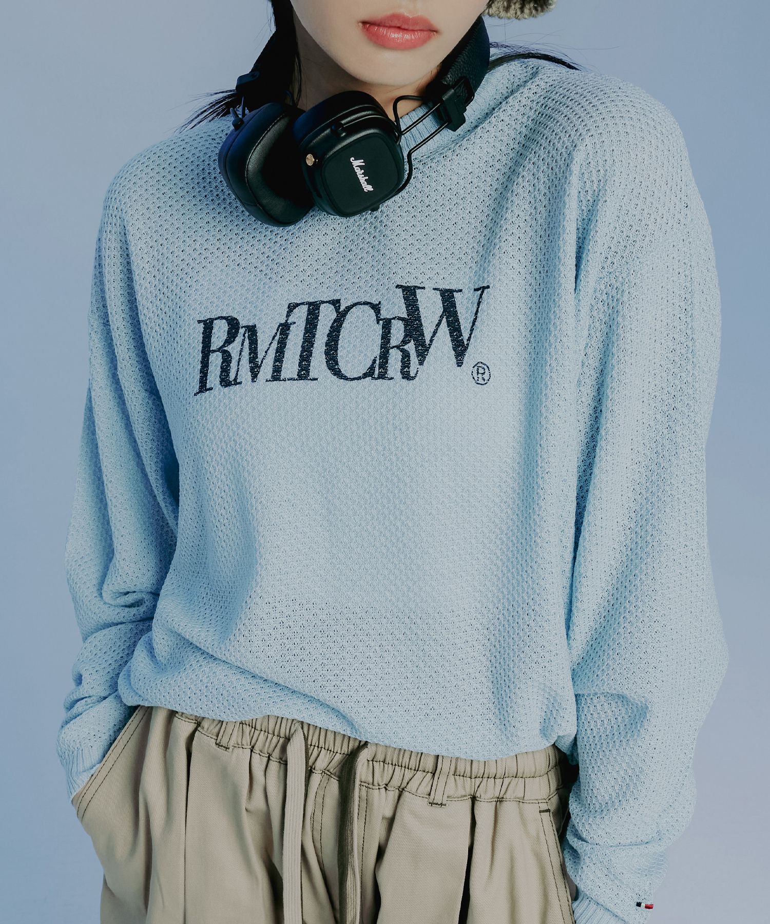 ROMANTIC CROWN★男女兼用★PUNCHING KNIT LONG SLEEVE MUSINSA | ROMANTIC CROWN Punching Knit Long Sleeve_Green