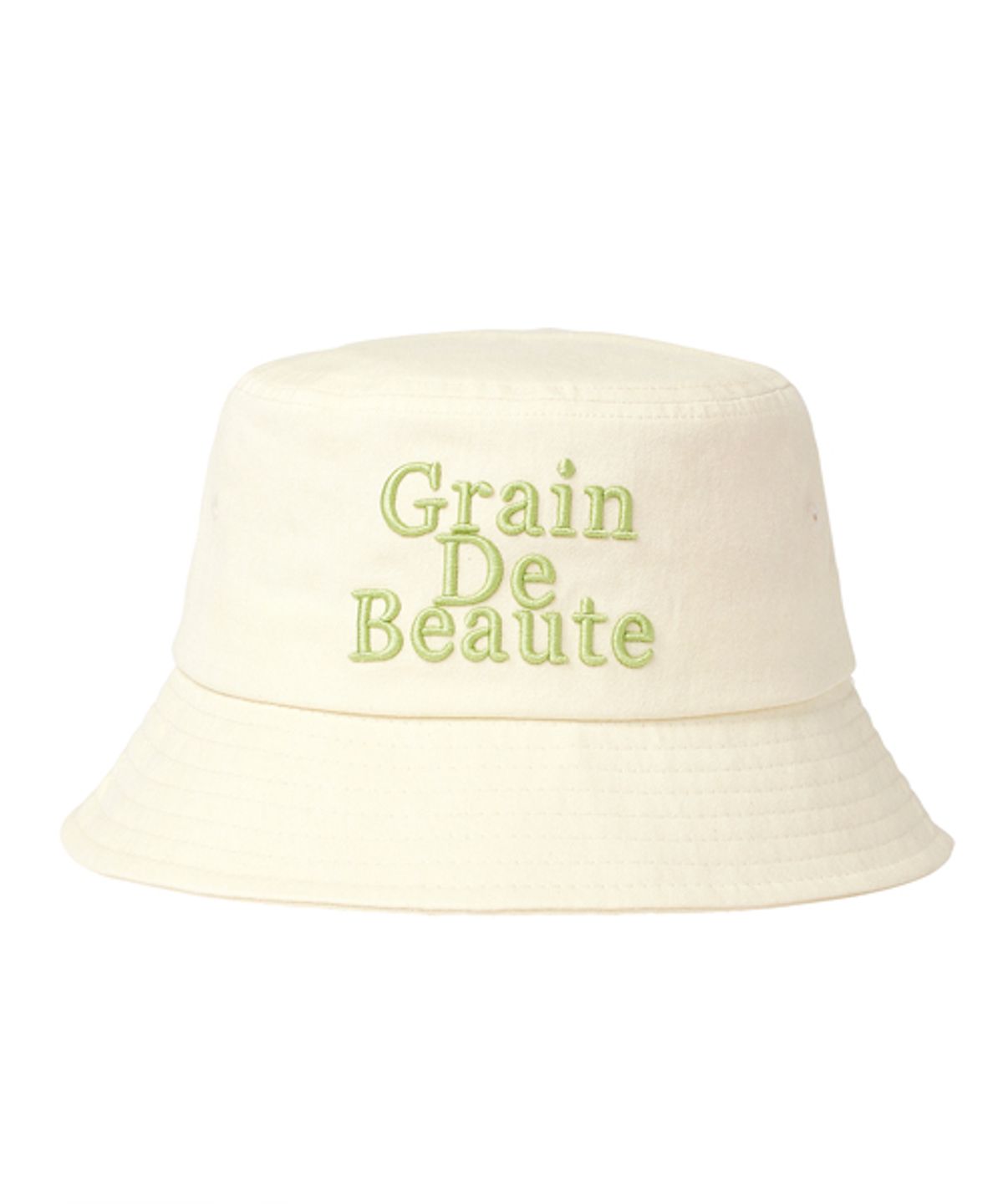 그랭드보떼(GRAIN DE BEAUTE) Washed Basic Bucket Hat [Ivory]