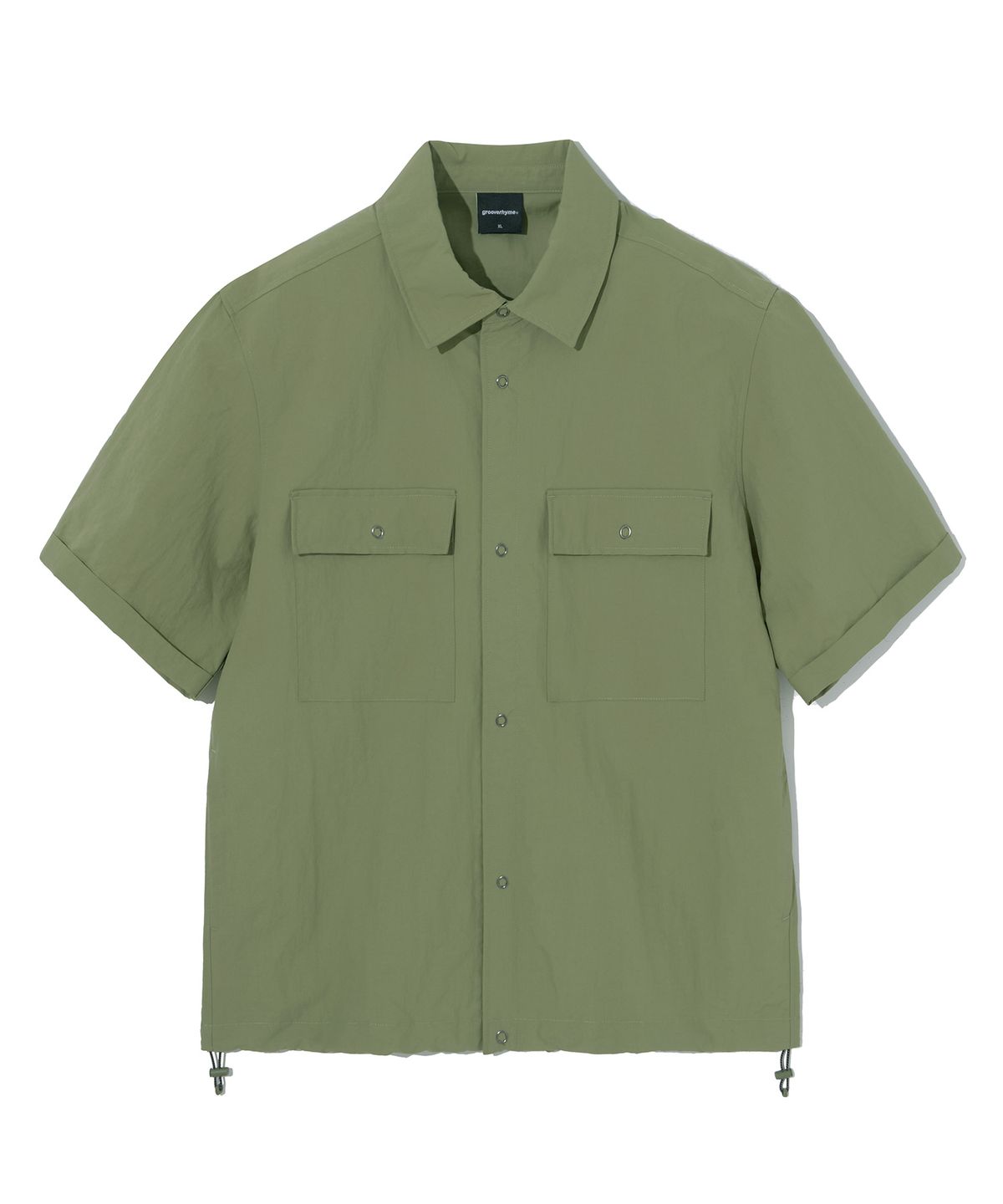 그루브라임(GROOVE RHYME) UTILITY POCKET SHIRTS (KHAKI) [LRRMCSA306M]
