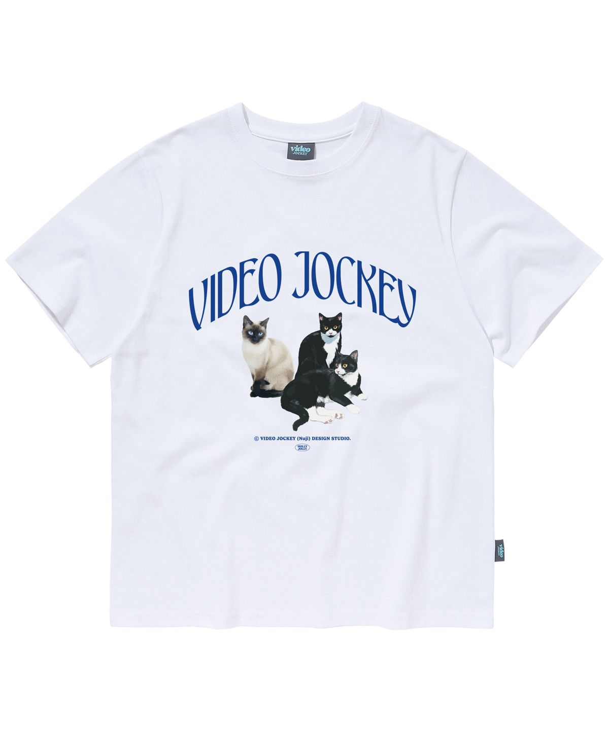비디오자키(VIDEO JOCKEY) 집사의 자격 티셔츠 [화이트]