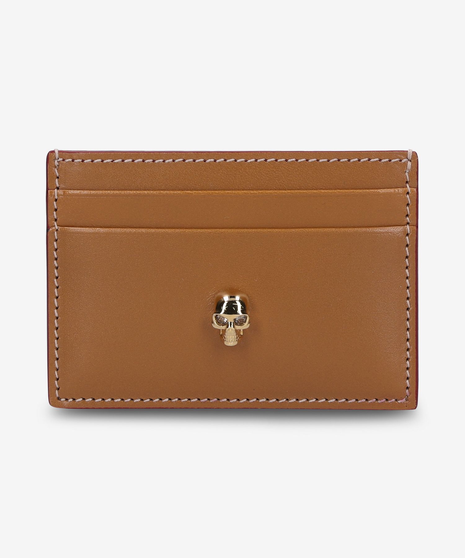 MUSINSA公式 | ALEXANDER McQUEEN Skull Card Holder - Brown