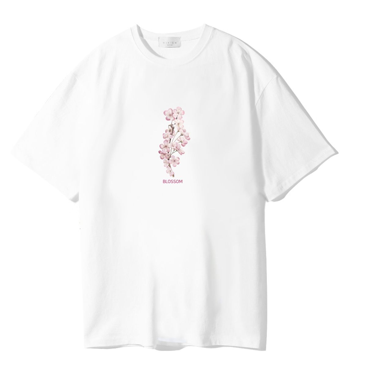 와이디에이(YDA) 핑크 블라썸 오버핏 반팔 티셔츠_LTSS011WH