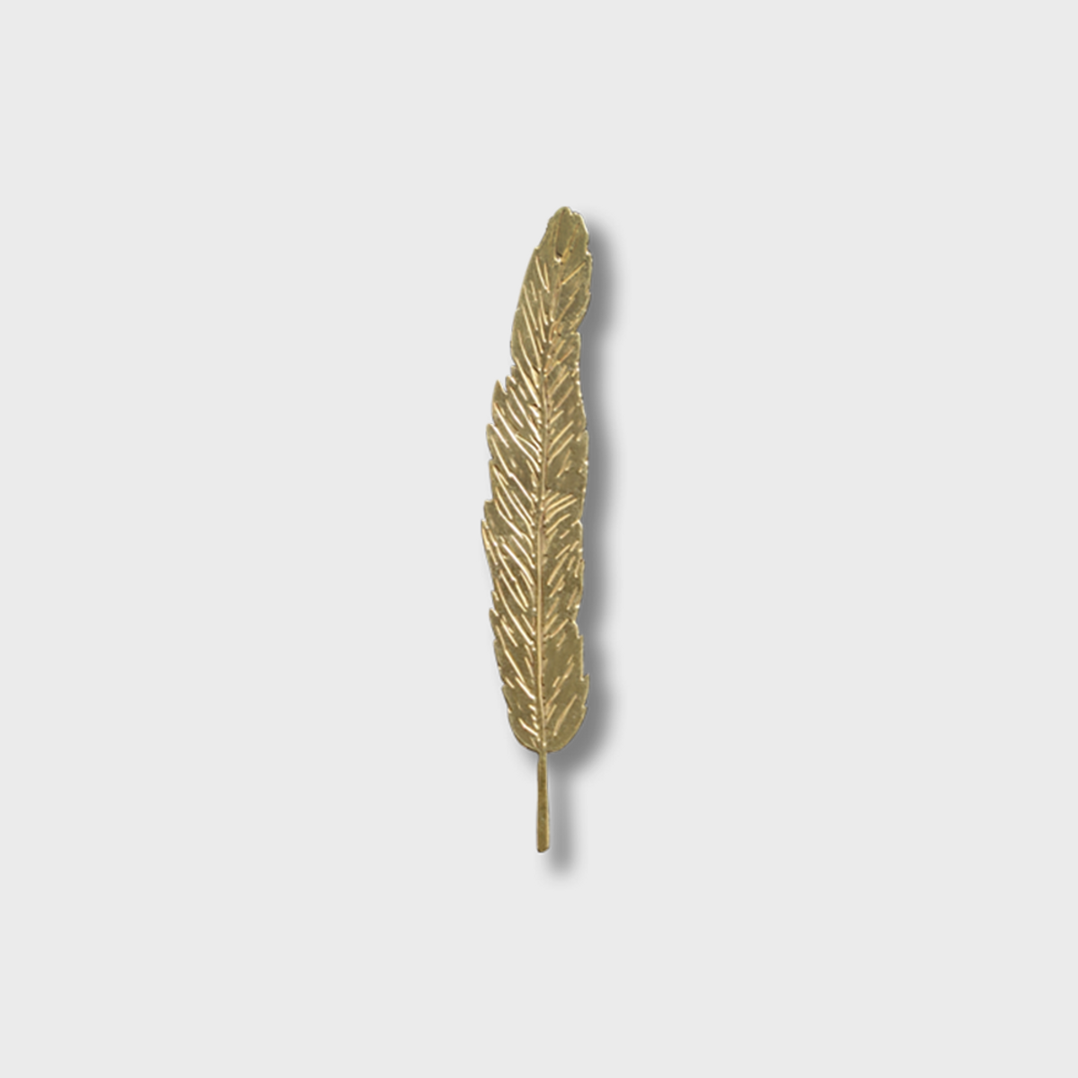 글월(GEULWOLL) Brass Bookmark l Feather 깃털 with yiyeha