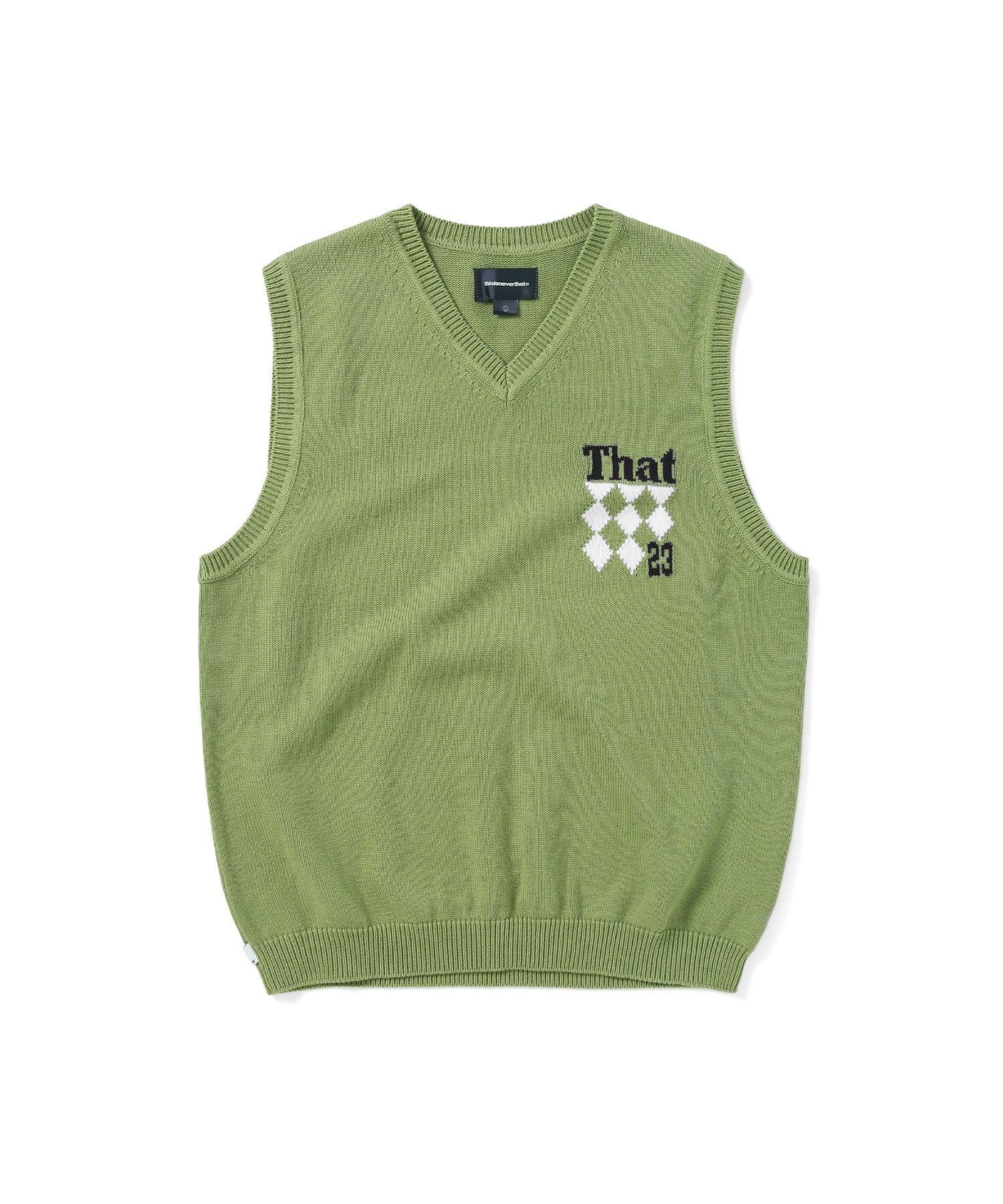 MUSINSA | thisisneverthat® That Knit Vest Green