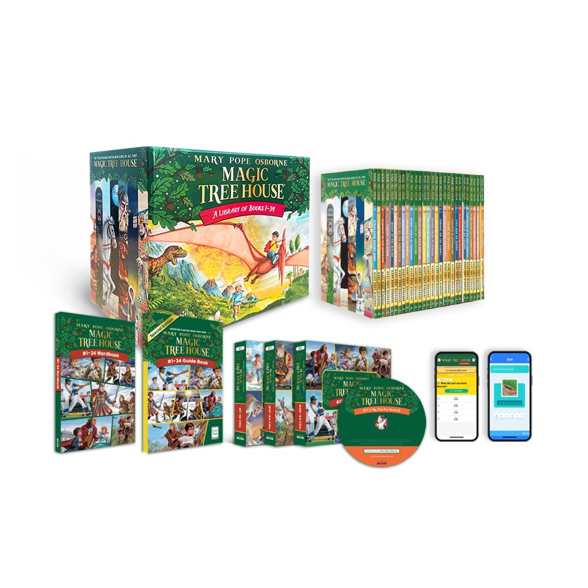 언어세상(LANGUAGE WORLD) Magic Tree House #1~34 Set (Book+CD+Wordbook+Guidebook)