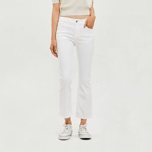 여성)화이트 스판 노멀워싱 슬림 NE(크롭)_AM2DNE365-WH