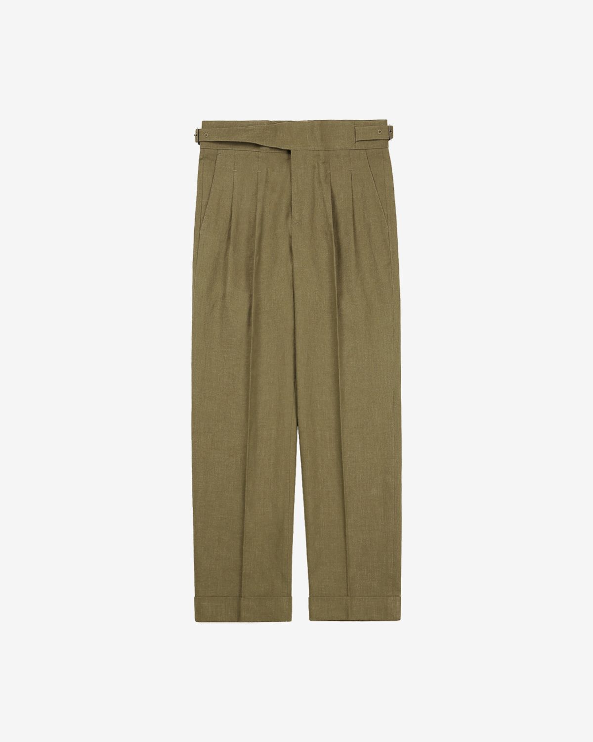 솔티(SORTIE) 8s Linen Gurkha Trousers (Beige)