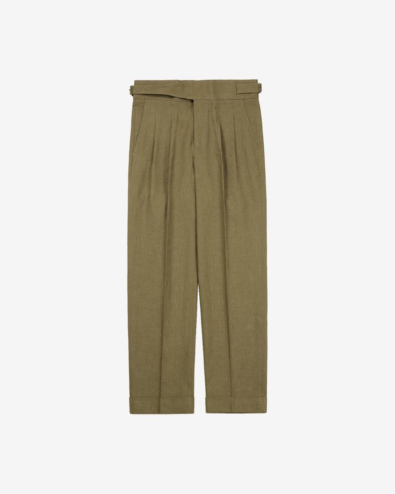 8s Linen Gurkha Trousers (Beige)