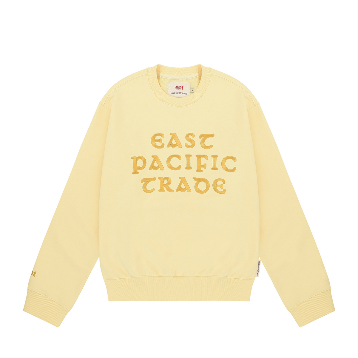 이피티(EPT) EMBROIDERED CREWNECK (YELLOW)