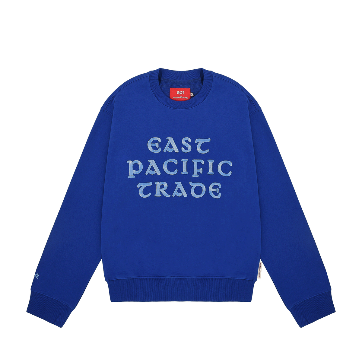 이피티(EPT) EMBROIDERED CREWNECK (BLUE)