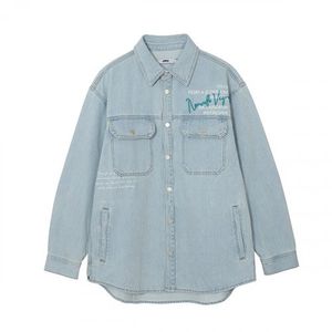 공용) 난스판 바이오스톤 솔트워싱 오버사이즈 데님셔켓 DH_AN1DDH243-LB