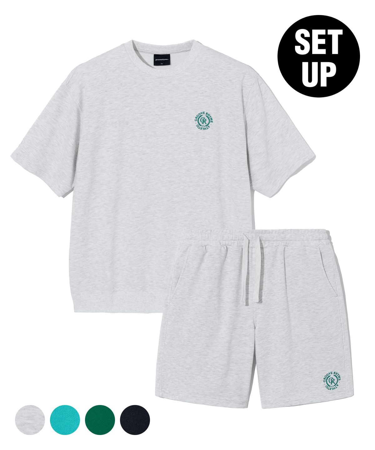 그루브라임(GROOVE RHYME) [셋업] COMFY SWEAT SET-UP (4 COLOR) [LRRMCTA326M/LRRMCPH309M]