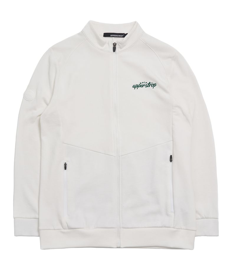 [UP3006] UPST GOLF 베이직 스웨트 풀 집업 아이보리