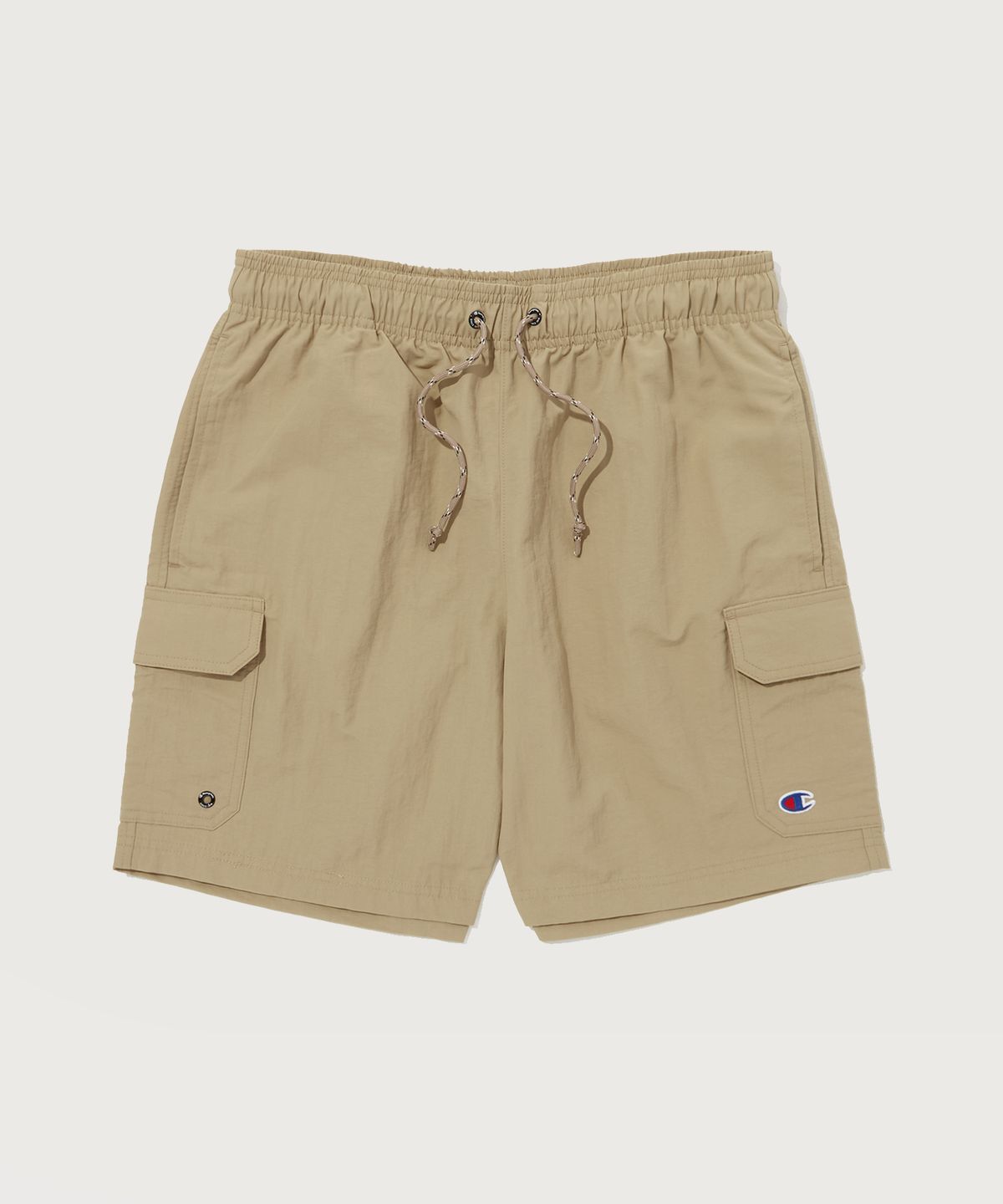 챔피온(CHAMPION) 7인치 나일론 카고 숏팬츠 Dark Beige