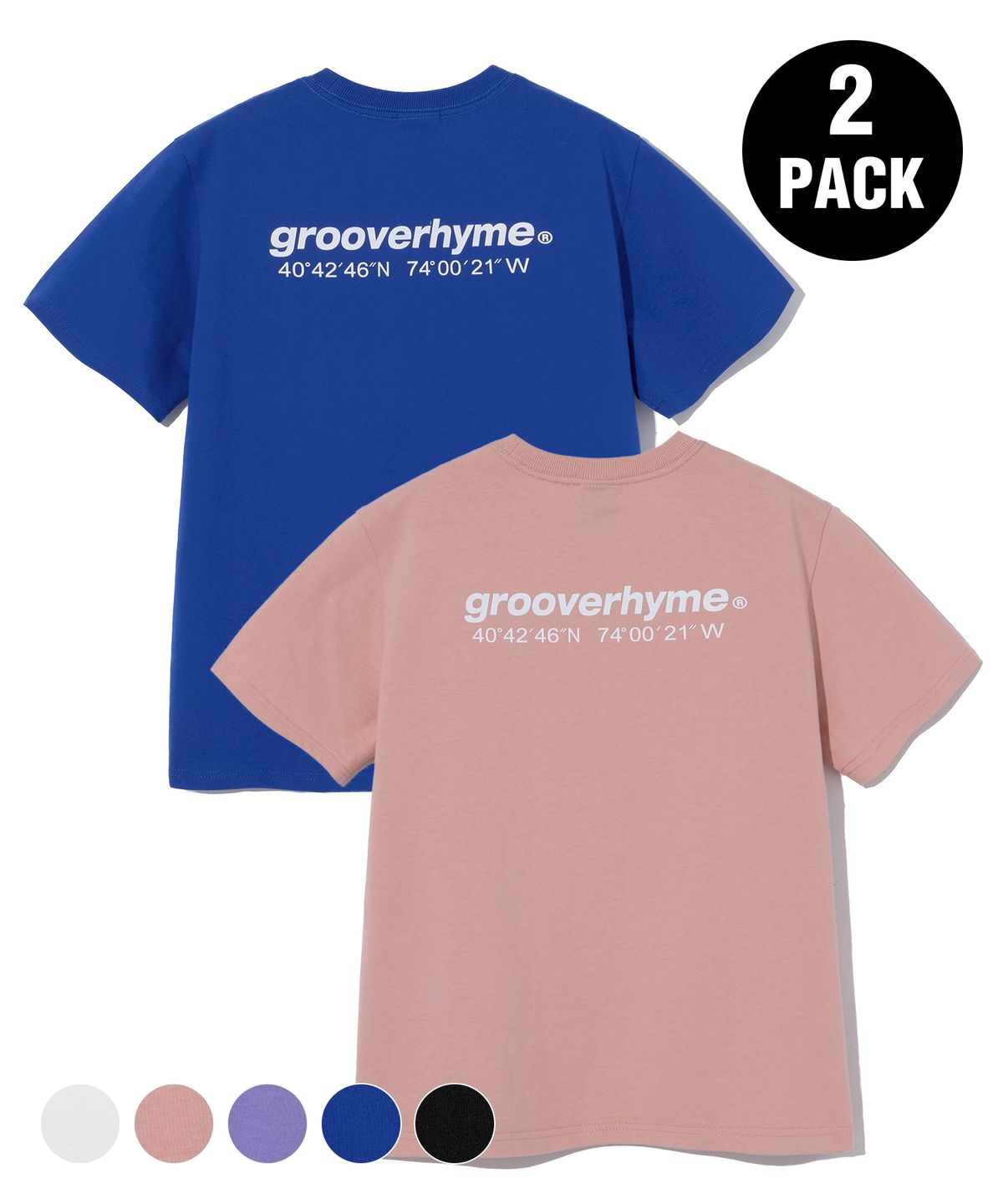 그루브라임(GROOVE RHYME) [패키지] (W) NYC LOCATION  T-SHIRTS (5 COLOR) [LRARCTA402M]