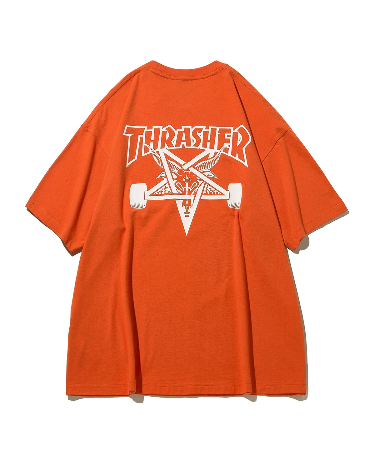 트레셔(THRASHER) 펜타그램 반팔 티셔츠 오렌지