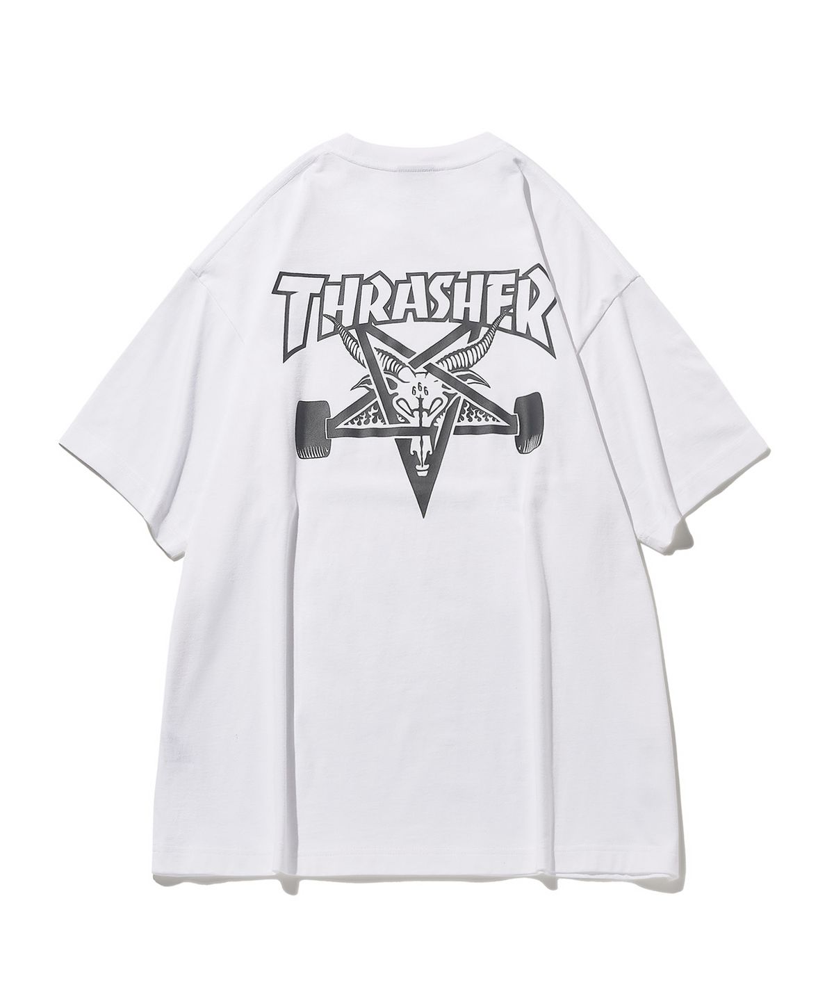트레셔(THRASHER) 펜타그램 반팔 티셔츠 화이트